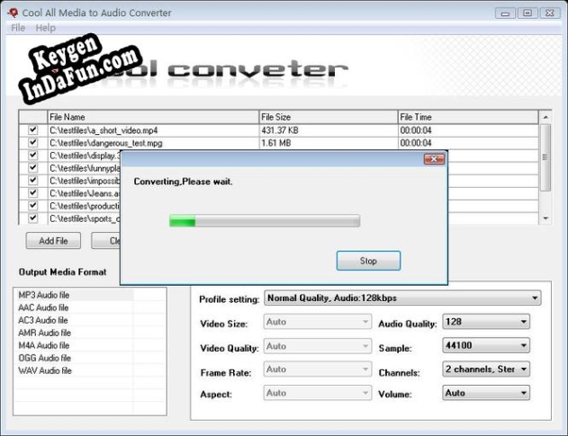 Cool All Media to Audio Converter serial number generator