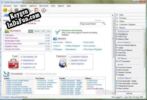 Correct Accounting Software serial number generator