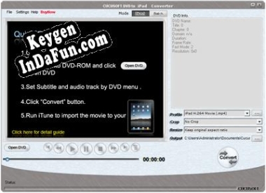 Key generator (keygen) Cucusoft DVD to iPad Converter
