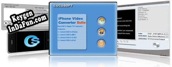 Key generator (keygen) Cucusoft iPhone Video Converter + DVD to iPhone Converter Suite Pro