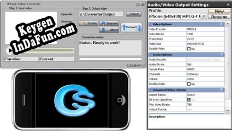 Registration key for the program Cucusoft iPhone Video Converter