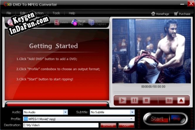 CXBSoft DVD To MPEG Converter activation key