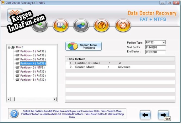 Data Doctor Recovery Windows (FAT+NTFS) key generator