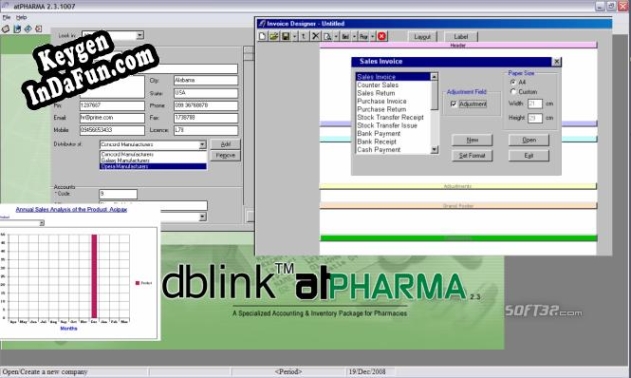 dbLink atPharma, Pharmacy Accounting activation key