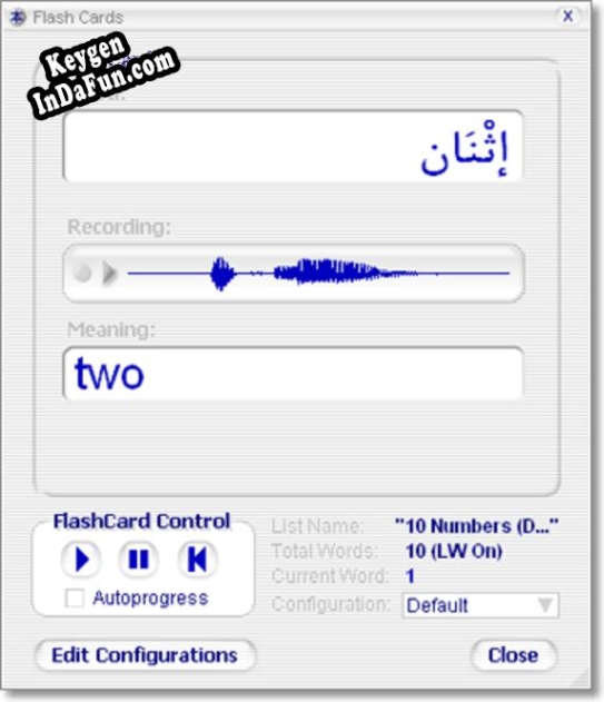 Declans Arabic Flashcards key free