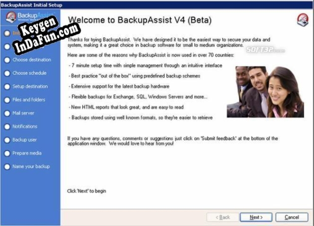Key for DEK Software BackupAssist