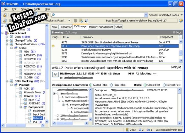 Key generator (keygen) Deskzilla