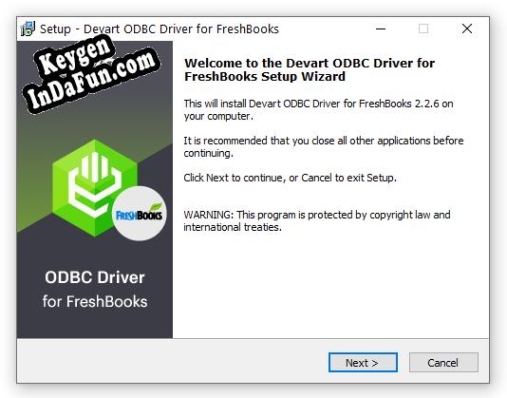 Devart ODBC Driver for FreshBooks key free