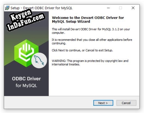 Devart ODBC Driver for MySQL key generator