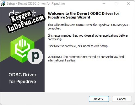 Devart ODBC Driver for Pipedrive Key generator