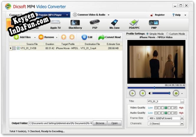 Free key for Dicsoft MP4 Video Converter