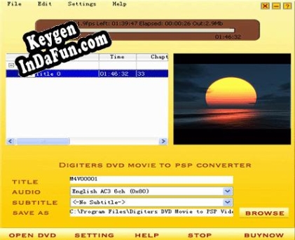 Digiters DVD to PSP  Converter activation key