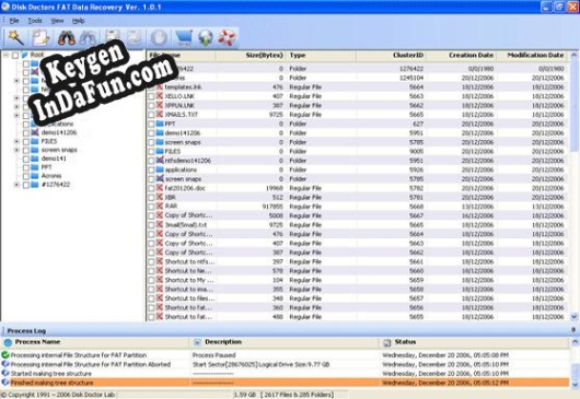 Free key for Disk Doctors FAT Data Recovery