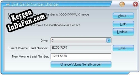 Disk Serial Number Changer key generator