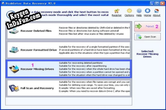 Activation key for DiskGetor Data Recovery