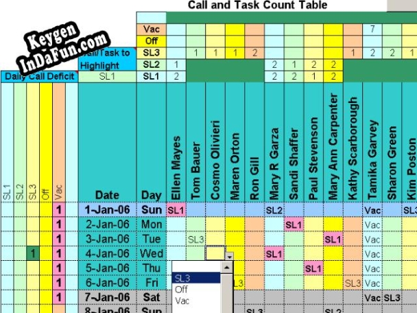 Free key for Doctors Calls for a Year with Excel