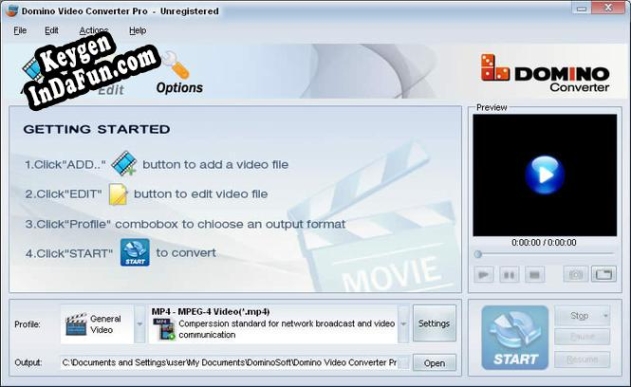 Key generator (keygen) Domino Video Converter Pro