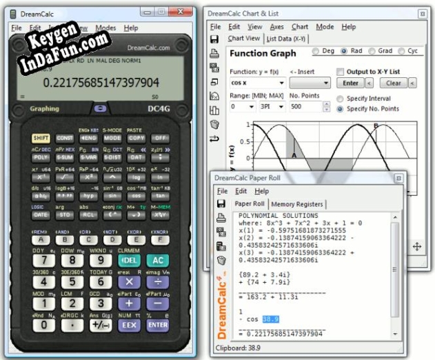 DreamCalc DCG Graphing Calculator serial number generator