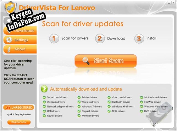 DriverVista For Lenovo key free