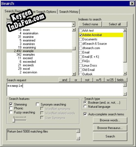 dtSearch Desktop with Spider key free
