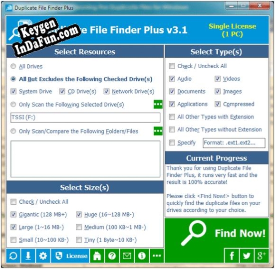 Key generator for Duplicate File Finder Plus