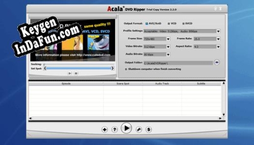 DVD Ripper + DivX to iPod + AVI DivX MPEG XviD VOB to PSP Key generator