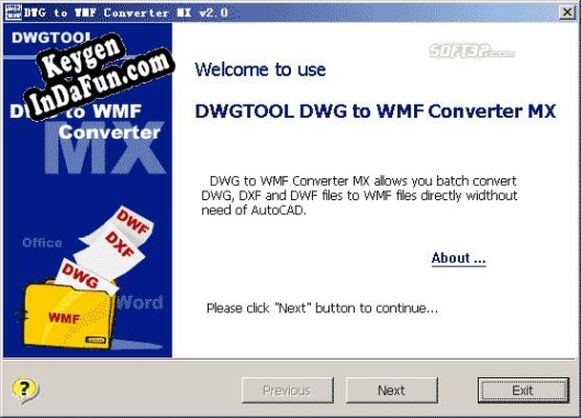 Key generator (keygen) DWG to WMF Converter MX