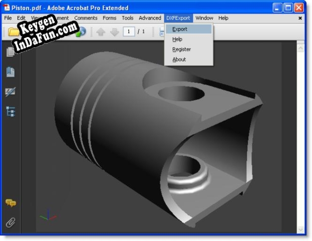 DXF Export for Acrobat Key generator