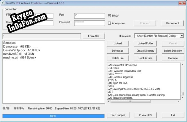 Key generator for Easewe FTP OCX ActiveX Control