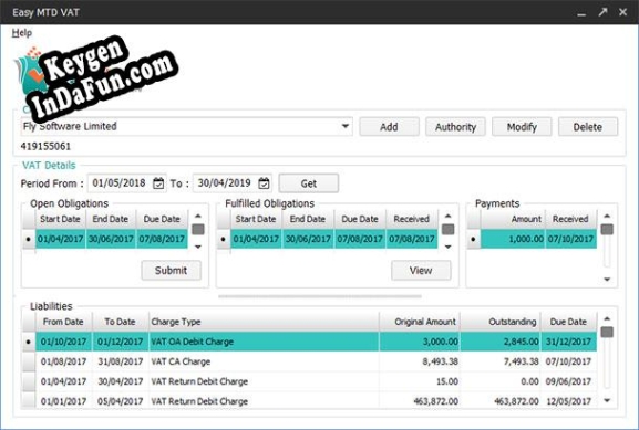 Easy MTD VAT serial number generator