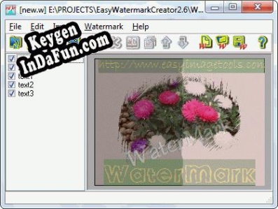 Free key for Easy Watermark Creator