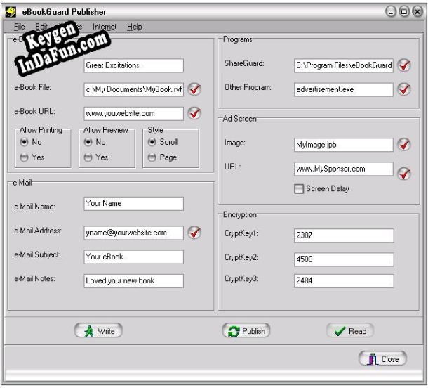 Key for eBookGuard Document Protection