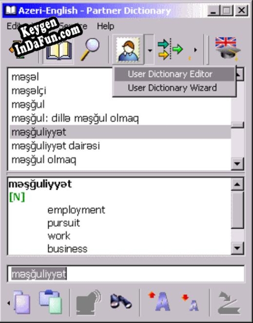 Key generator (keygen) ECTACO English  Azeri Talking Partner Dictionary for Windows