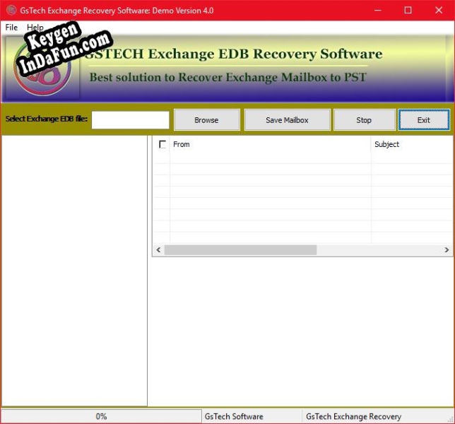 Registration key for the program EDB Recovery Tool Free