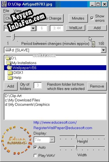 Free key for Educesoft Automatic Wallpaper Changer