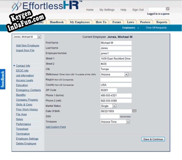 Key generator (keygen) Effortless HR Software Suite