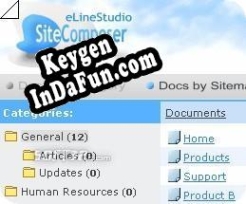 Registration key for the program eLineStudio Site Composer CMS