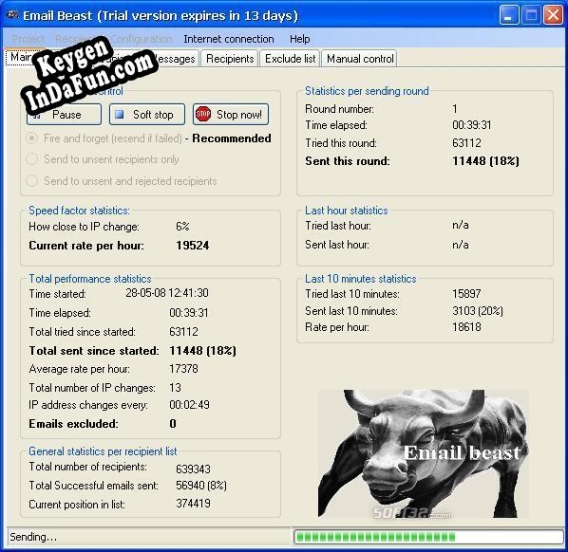 Activation key for Email Beast
