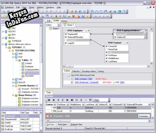 Free key for EMS SQL Query for DB2