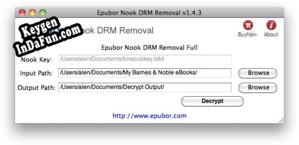 Epubor Nook DRM Removal for Mac activation key