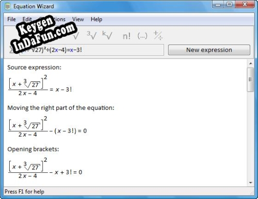 Equation Wizard activation key