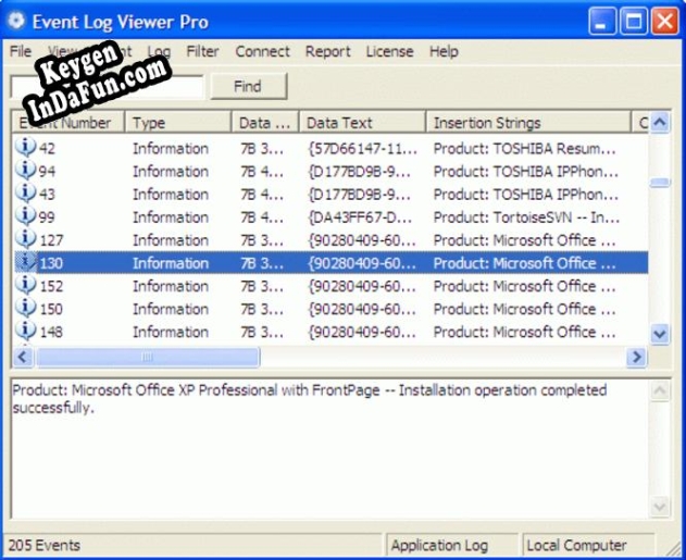 Key for Event Log Viewer Pro