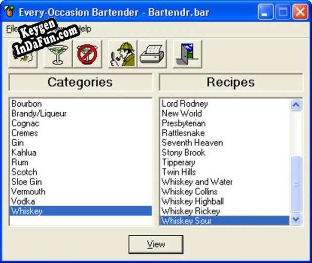 Every-Occasion Bartender serial number generator