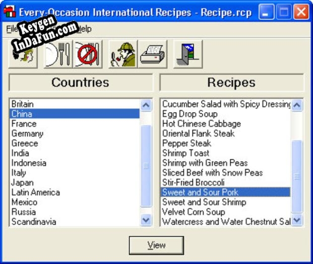 Key generator (keygen) Every-Occasion International Recipes