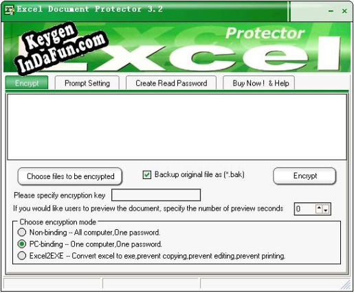 Activation key for Excel Document Protector
