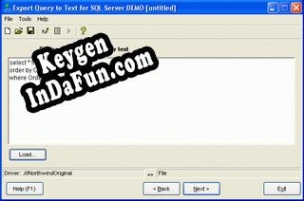 Activation key for Export Query to Text for Oracle