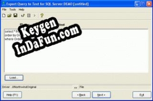Free key for Export Query to Text for SQL Server