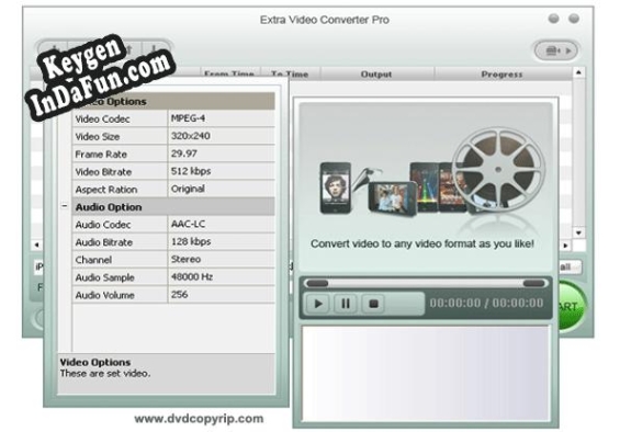 Extra Video Converter Pro Key generator