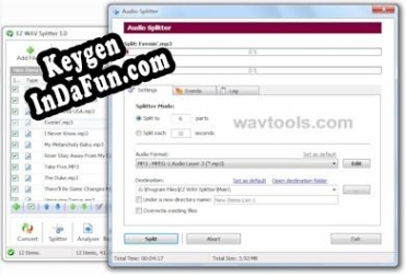 Activation key for EZ WAV Splitter