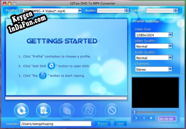 Eztoo DVD To MP4 Converter for MAC key free